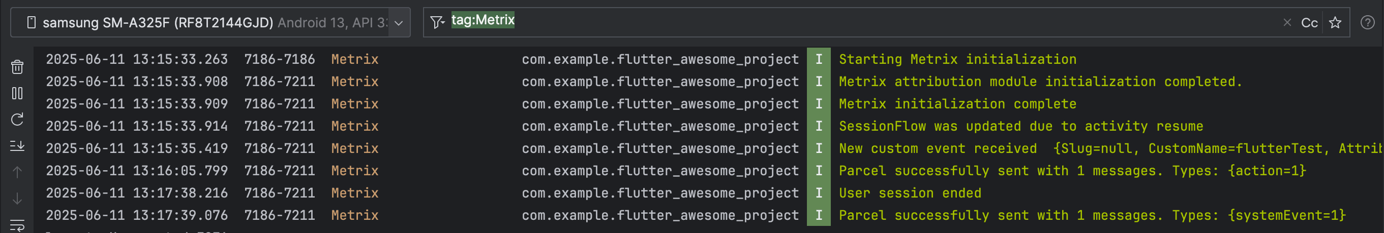android logcat