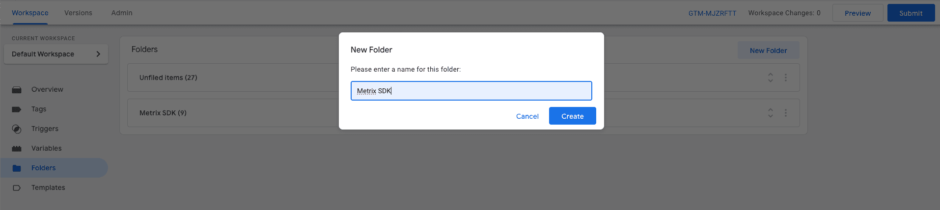 Gtag folder